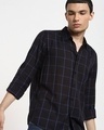 Shop Men's Black Checked Shirt-Front