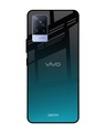 Shop Ultramarine Printed Premium Glass Cover for Vivo V21 (Shock Proof, Lightweight)-Front