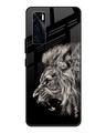 Shop Brave Lion Printed Premium Glass Cover for Vivo V20 SE (Shock Proof, Lightweight)-Front