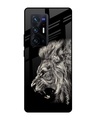 Shop Brave Lion Printed Premium Glass Cover for Vivo X70 Pro Plus (Shock Proof, Lightweight)-Front