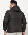 Shop Men's Black Plus Size Puffer Jacket-Design