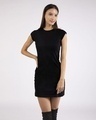 Shop Women's Black Slim Fit Dress-Front