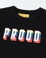 Shop Men's Black Proud Typography Super Loose Fit T-shirt