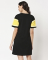 Shop Black Color Block T-Shirt Dress-Design
