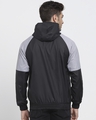 Shop Men's Grey & Black Colorblock Windcheater Jacket-Design