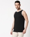 Shop Men's Black Contrast Binding Vest-Design