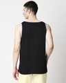 Shop Black-Dazzling Blue Round Neck Contrast Binding Pocket Vest-Design