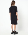 Shop Black Elbow Sleeve Pocket Dress-Design