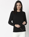 Shop Women's Black Sweater-Front