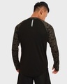 Shop Men's Black Camo Training Thumbhole T-shirt-Design