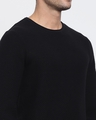 Shop Black Full Sleeve Flat Knit Sweater