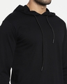 Shop Men's Black Hoodie T-shirt