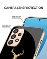 Shop Black Gold Deer Metallic Gold Premium Glass Case for Apple iPhone 12-Design