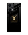 Shop Black Gold Deer Premium Glass Case for Poco F5 5G (Shock Proof, Scratch Resistant)-Front