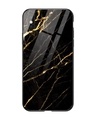 Shop Black & Gold Marble Premium Glass Cover for Apple iPhone XS-Front