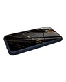 Shop Black & Gold Marble Premium Glass Cover for Apple iPhone XS-Design