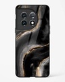 Shop Black Golden Marble Premium Glass Case for OnePlus 11 5G-Front