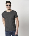 Shop Black Half Sleeve Grindle T-Shirt-Front