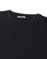 Shop Black Half Sleeve Henley T-shirt
