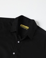 Shop Black Half Sleeve Solid Shirt