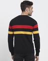 Shop Men's Black Striped Henley Flat Knit Sweater-Design