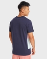 Shop Men's Blue Color Block Plus Size T-shirt-Design