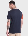 Shop Men's Black Iris Color Block T-shirt-Design