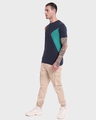 Shop Men's Black Iris Color Block T-shirt-Full