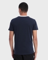 Shop Men's Blue & White Black Color Block T-shirt-Design