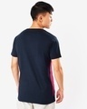 Shop Men's Blue & Pink Color Block T-shirt-Full