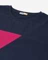 Shop Men's Blue & Pink Color Block T-shirt