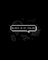 Shop Black Is My Color Boyfriend T-Shirt Black-Full