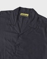 Shop Black Lapel Half Sleeve Shirt