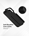 Shop Black Leather Case for Apple iPhone 15-Design