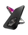 Shop Black Leather Case for Apple iPhone 15 Pro-Front