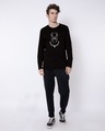 Shop Black Mask Glow In Dark Full Sleeve T-Shirt (AVL) -Design