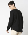 Shop Men's Black Cotton Oxford Relaxed Fit Short Kurta-Design