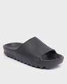 Shop Black Men's Zig Zag Slider-Front