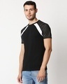 Shop Black Mesh Raglan T-Shirt-Design