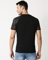 Shop Black Mesh Raglan T-Shirt-Full
