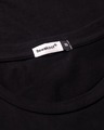 Shop Black Minimal 3/4th Sleeve T-Shirt Dress