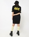 Shop Black Minion Line Boyfriend Dress-Design
