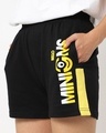 Shop Black Minion Logo Shorts