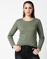 Shop Black-Moss Green Full Sleeves Combo T-Shirt-Design