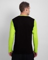 Shop Black & Neon Green 90's Vibe Panel T-Shirt-Design