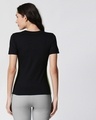 Shop Black-Neon Green Contrast Side Seam T-Shirt-Design