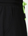 Shop Black-Neon Lime Reflector Shorts