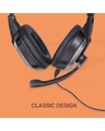 Shop Black on the Ear Wired Headphones-Full