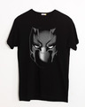 Shop Black Panther Face Half Sleeve T-Shirt (AVL)-Front