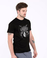 Shop Black Panther Face Half Sleeve T-Shirt (AVL)-Design